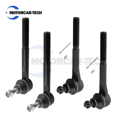 4Pcs Front Inner Outer Tie Rods Fits GMC K1500/Chevrolet Tahoe/Cadillac Esca