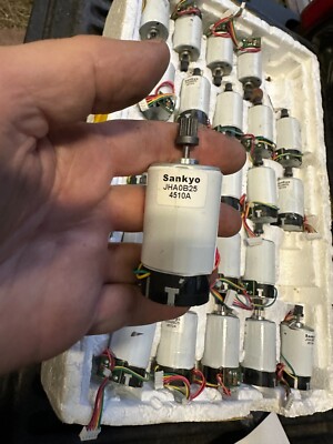 Sankyo JHA0B25 Card Reader Motor w/Built In Rotary Encoder - Lot of 49 NEW