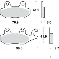 Bremsbelag BRAKING 773CM46 2006 Bj hinten KTM SMC 660 Supermoto