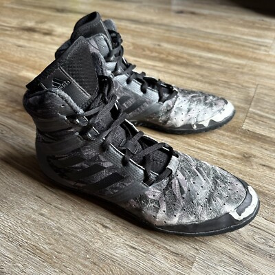 Adidas Impact Digital Wrestling Shoes Men s Size 7 Black Gray CQ1768