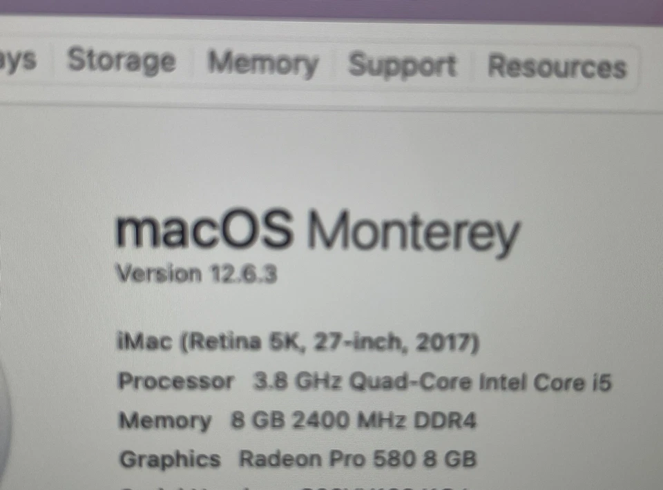 Apple iMac 27" Desktop w/ 5K Retina Display 3.8GHz MNED2LL/A 8GB RAM 2TB Fusion - Image 2 of 4