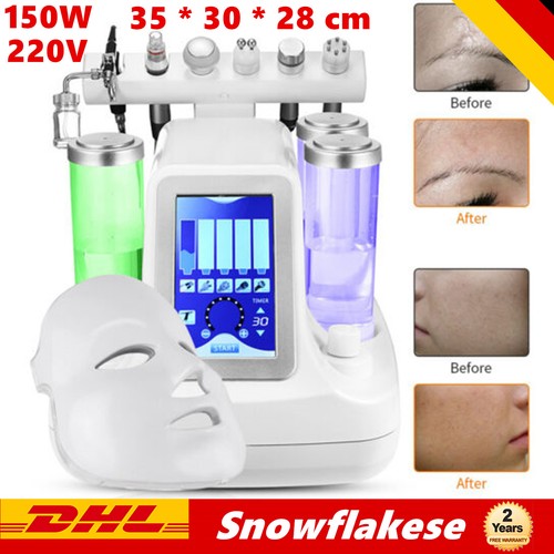 7 in 1 BIO RF Hydro Dermabrasion Aqua Peel Machine Schönheit Hautpflege 220V DHL