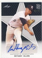 ANTHONY SILVAS 2020 Leaf Perfect Game PG Black AUTO /50 CAL BAPTIST CBU