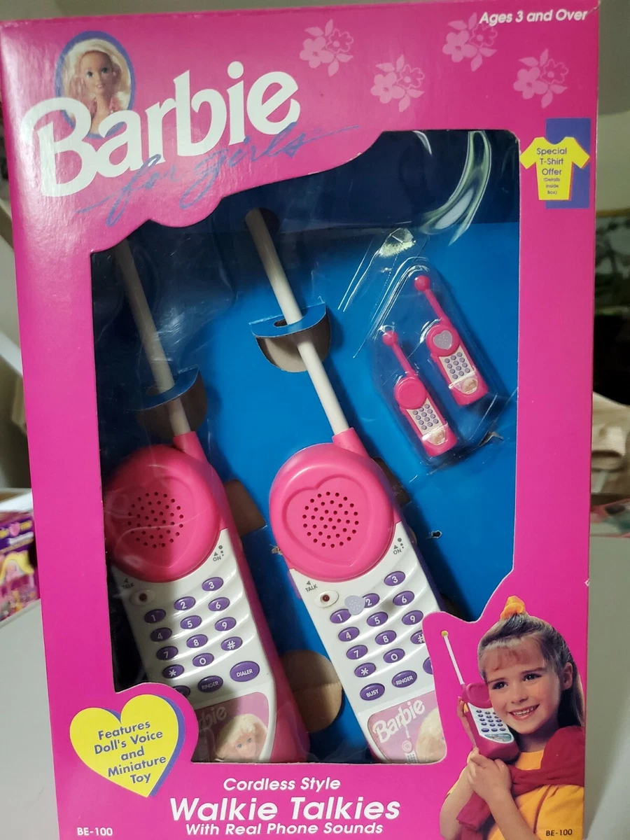 BARBIE Phone/walkie TALKIE Toy so Retro Great Pretend Play Item