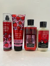 Bath & Body Works STRAWBERRY POUND CAKE  Mist / Lotion / Wash  /Cream You Choose