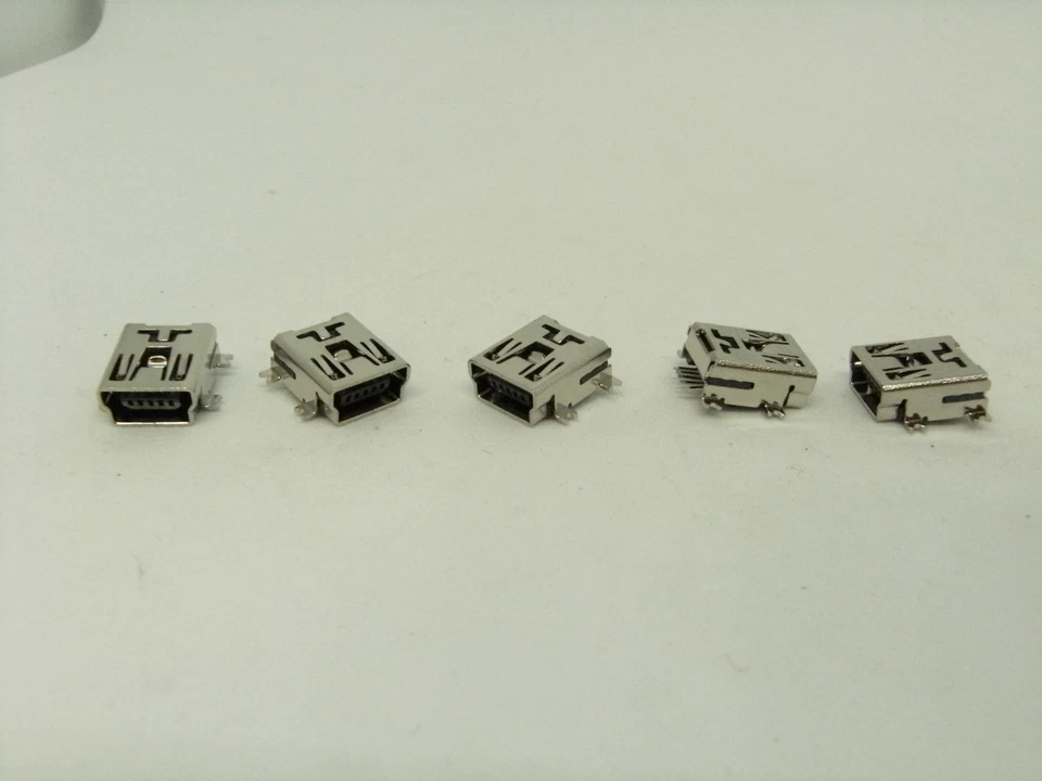 5 Pcs Pack Lot Mini USB Type B 5Pin Female Socket Right Angle SMD Jack Connector - Image 2 of 4