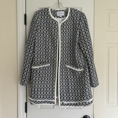 Carolina Belle Montreal Women's Size L Blue White Long Sleeve