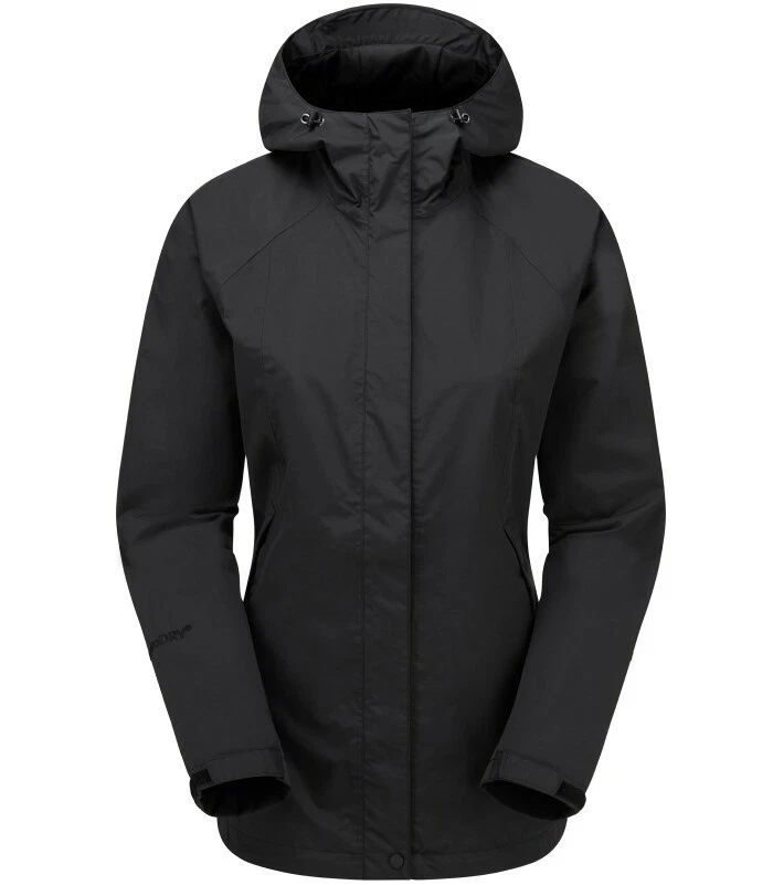 Sprayway ATLANTA Jacket Womens Black Waterproof Jacket Ladies Walking LP 90