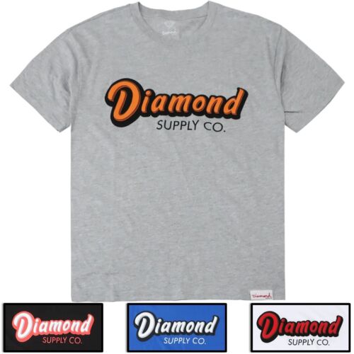 Diamond Supply Co. Men's Classic Retro Logo Tee T-Shirt - Afbeelding 1 van 5