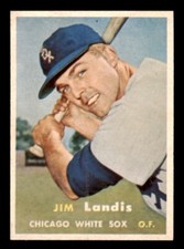 1957 Topps Baseball #375 Jim Landis NM/MT *f1
