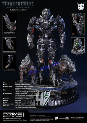P1S Prime 1 Studio mmtfm-10 Transformers 4 Lockdown Full Body GK StandardEdition
