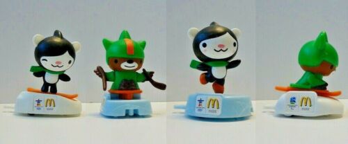 McDonalds 2010 Winter Olympics Vancouver Canada Happy Meal Toys Mascot Miga Sumi - Picture 1 of 5