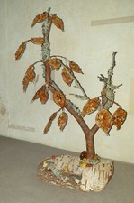 Natural Baltic amber yellow leaf petal pine tree decor polished nature craft