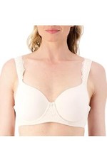 Breezies Luxe Lace Underwire T Shirt Bra Softshell