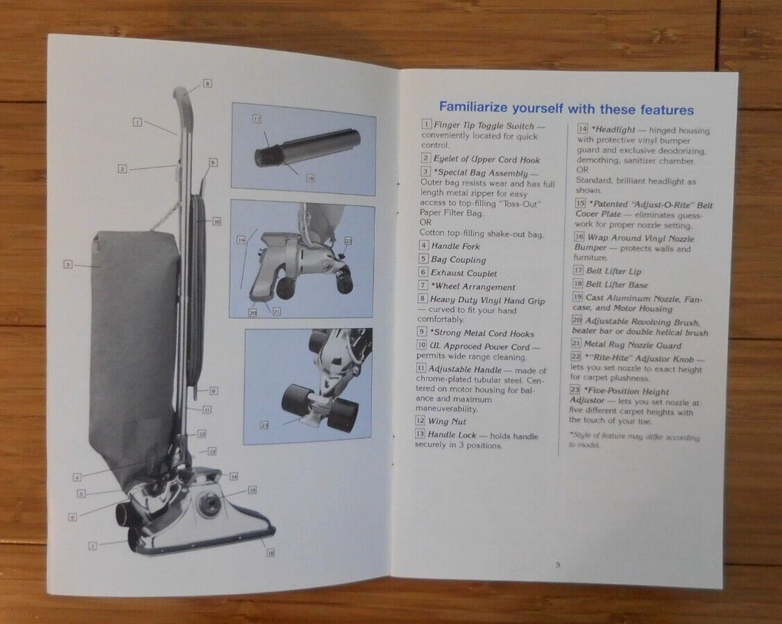 ROYAL VACUUM CLEANER INSTRUCTION BOOK eBay