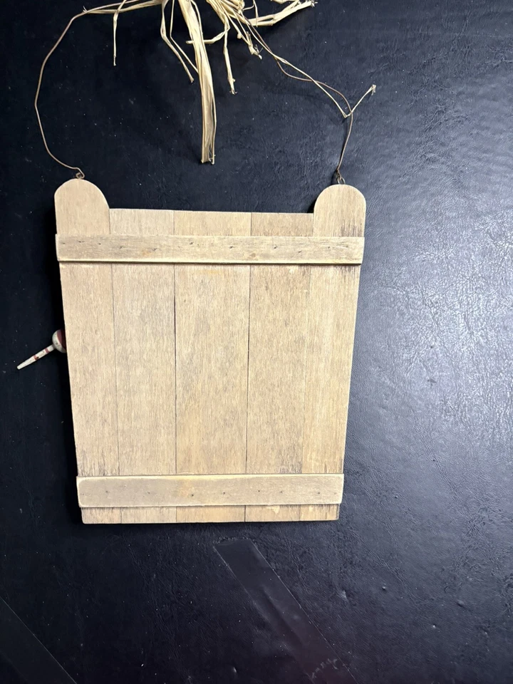 Letrero de madera Born To Fish, forzado a trabajar Foto 3 de 3