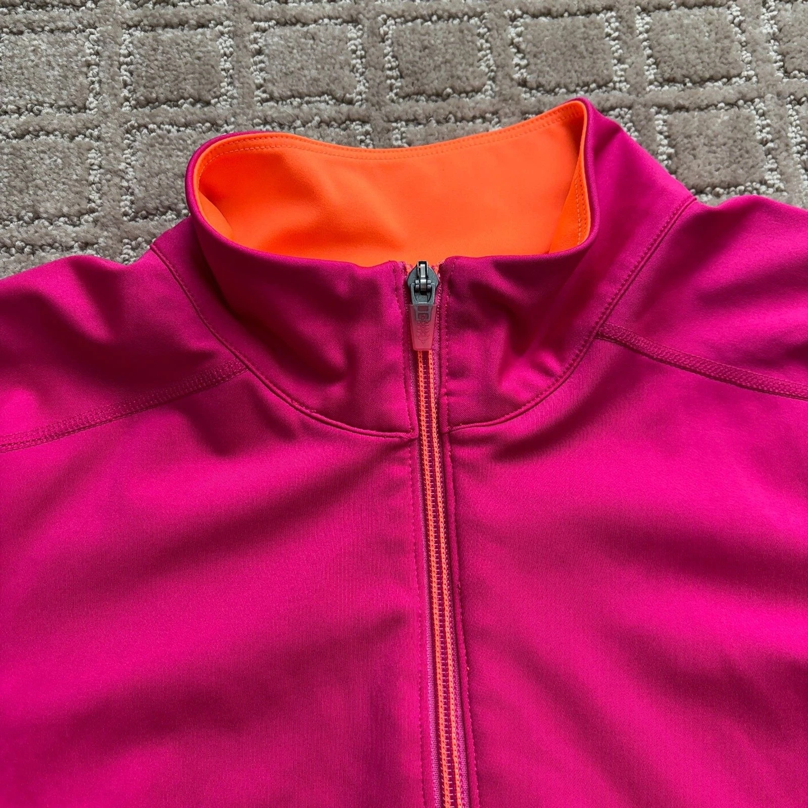 free-people-movement color block quarter zip cropped jacket