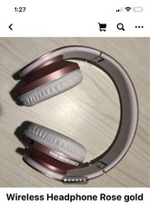Wireless Bluetooth Headphones.rose Gold Color