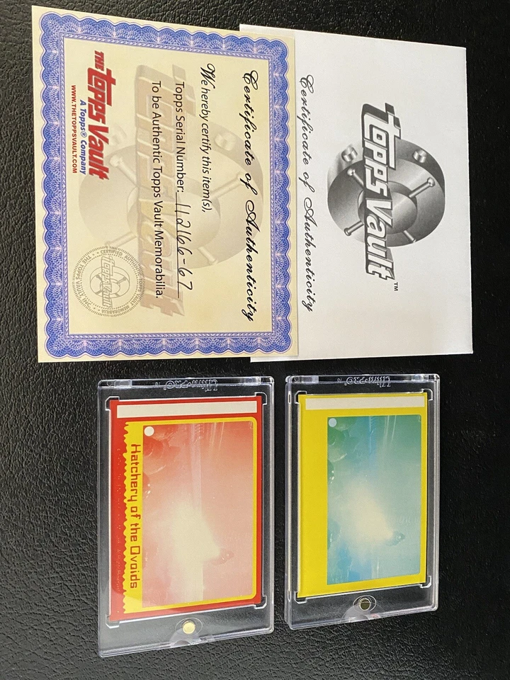 Alien 1979 Topps Vault Color Proof 2 Card Set #50 RARE ORIGINAL NAME Alternate - Image 3 of 4