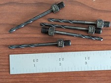  30 Aircraft drill bits threaded shank 1/4-28, 135 deg, 5 pcs, Made in USA