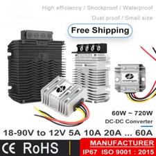 Buck 18-90V 72V to 12V 5A 10A 40A 60A Step Down DC Converter Regulator Golf Cart