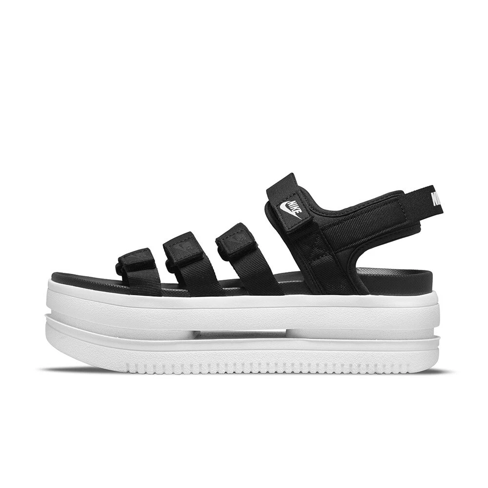 NUOVA DONNA NIKE ICON CLASSIC SANDALO DH0223 001 NERO BIANCO US W 6 9 TAKSE