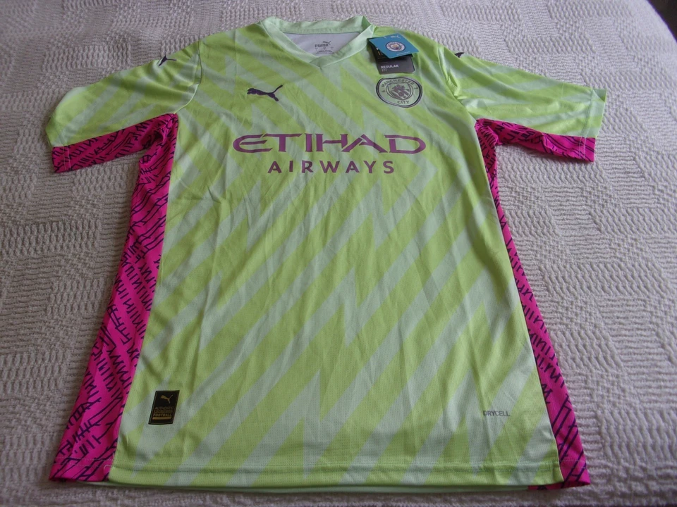 Maillot de gardien de but 23/24 Manchester City PUMA taille L NEUF - Photo 1/1
