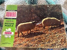 Vintage Tuco Jigsaw Puzzle Triple thick Rambouillet Beauties Sheep over 1000 pcs