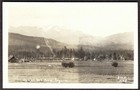Olympic Mountains from Sequim, WA RPPC - Ellis #4108 Real Photo Postcard