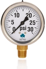 Zenport LPG30 Pressure Gauge Propane LP Gas Regulator Tool HVAC Plumbing New