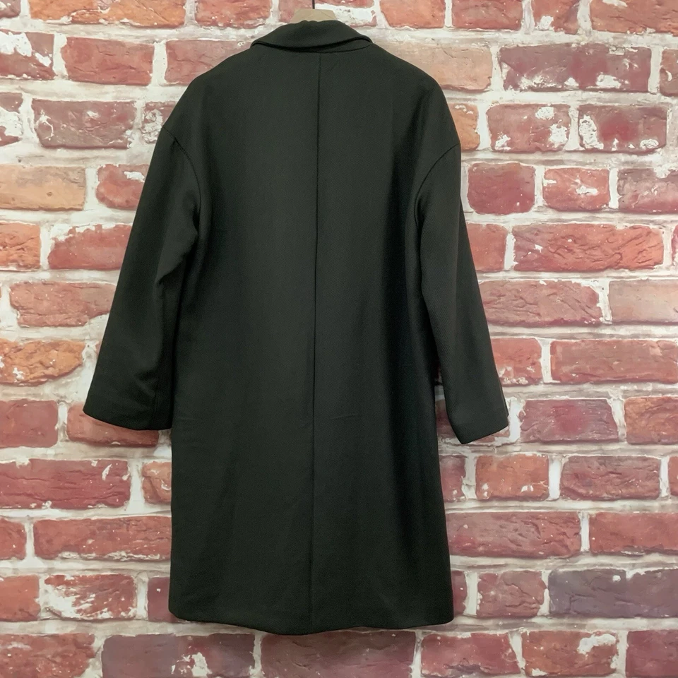 Blazer Zara Basic Chaquetón Mujer XS Gris Carrera Trabajo Oficina Chaqueta Larga Foto 2 de 4