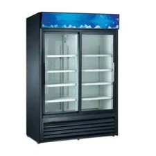 Falcon Food Service 42.5 cu.ft. Two Sliding Glass Door Refrigerated Merchandiser