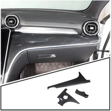 Mercedes-Benz C-Class W206 2022-2024 Carbon Fiber Center Console Panel 3pc