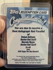 2026 Tier One REDEMPTION CARD Dual Auto Red Parallel Roman Anthony Marcelo Mayer