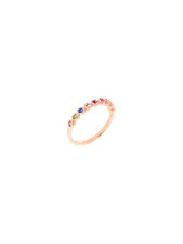 Anello Dodo Bollicine Multicolor DAC3005_BOLLI_VA09R Oro Rosa Ring Mis 51 