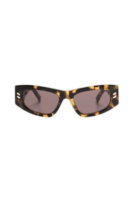 Stella McCartney Eyeweartortoiseshell-effect rectangle-frame sunglasses