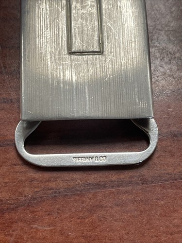 Tiffany & Co Art Deco Vintage Sterling Silver Slide Belt Buckle - Picture 3 of 9