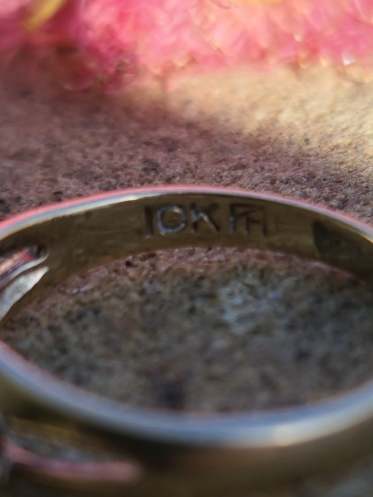 Vtg 10k Solid Yellow Gold Ruby Topaz Tourmaline R… - image 10