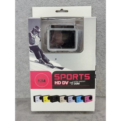 Sports HD DV Action Camera 1080P Full HD 30M Water Resistant 1.5 Inch LCD Silver