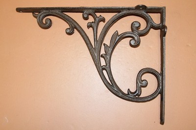 1-EXTRA LARGE Shelf Bracket,Heavy Duty Corbel,Paisley Design,Home Storage, B-85