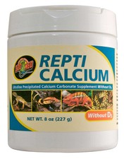 Reptile Calcium Supplement 8 Ounce Ultra Fine Phosphorus Free with Vitamin D3