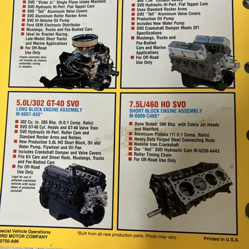 Vintage 1996 Ford Motorsport SVO SVT Performance Equipment Parts Catalog FS! - Bild 7 von 10