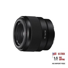 - FE 50mm F1.8 Standard Lens SEL50F18F , Black  F/1.8 aperture Lens only