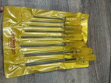 Vintage BONDHUS 8pc Balldriver Hex Tools Yellow Set 10737 SAE USA 7/64”-5/16”