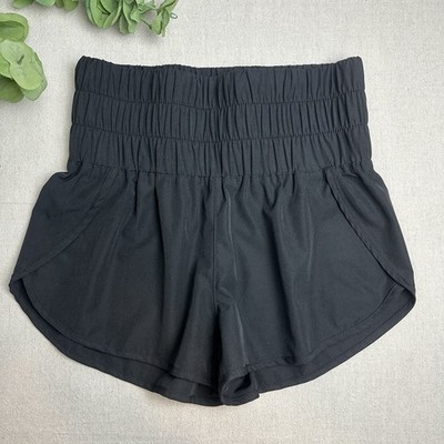Vanilla Star Size S Athletic Shorts Black High Waisted Wide Waistband Active