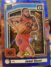 2024-25 Panini Donruss Rated Rookie Jamal Shead No.P-246 Blue Cracked Ice Prizm