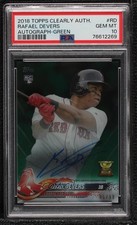 2018 Topps Clearly Authentic Green 6/99 Rafael Devers PSA 10 GEM MT Auto 4f5