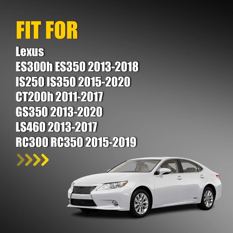 Espejo retrovisor pasajero conductor vidrio térmico con punto ciego para Lexus IS250 IS350 2015-20 Foto 2 de 4