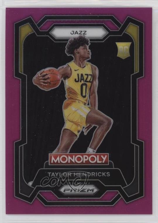 2023-24 Panini Prizm Monopoly Pink 13/149 Taylor Hendricks #86 Rookie RC 14cm