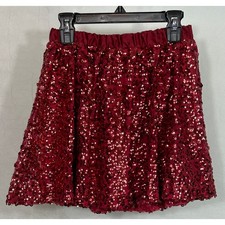 Cherokee Red Sequin Skirt Girls Size 10/12